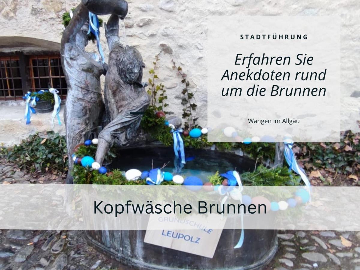 Ferienwohnung Trifts | Einzelbetten | Parkplatz Wangen im Allgäu Kültér fotó